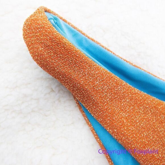 NEW‎ Beach Riot Free People desert ombre shine Bikini Swim Bottoms, size M - Picture 5 of 16